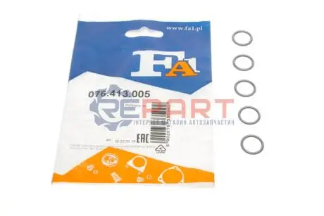 Прокладка радіатора масляного BMW 3 (E90/F30/F80)/5 (E60)/7 (E65/E66/E67) 96-15 N54/N55(к-кт 5шт) Fischer Automotive One (FA1) 076.413.005 Купити в Україні