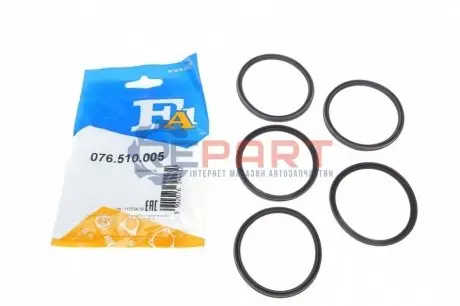 Прокладка патрубка інтеркулера ущільнююча MB OM642 (55.14x65.03x5.15) (к-кт 5шт) Fischer Automotive One (FA1) 076510005 Купити в Україні