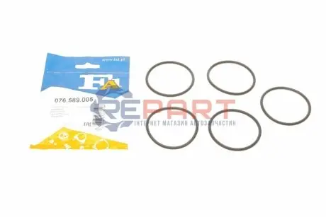 Кільце ущільнювальне радіатора масляного АКПП Audi A4/A5/A6/A7 13- (к-кт 5шт) Fischer Automotive One (FA1) 076.589.005 Купити в Україні