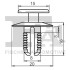 Кліпса кріплення облицювання (к-кт 5 шт) BMW/MB/Mitsubishi/Smart/Volvo 90- Fischer Automotive One (FA1) 10-20002.5 (фото 2)