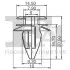 Фото Кліпса кріплення обшивки (к-кт 10 шт) BMW X5/X6 06-18/ Porsche Boxster/911 96-05 Fischer Automotive One (FA1) (10400085) зображення 2