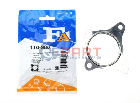 Прокладка труби вихлопної VW Golf VI/Passat 1.4 TSI 07-16 Fischer Automotive One (FA1) 110-980 Купити в Україні