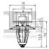 Фото Кліпса кріплення обшивки (к-кт 5шт) VW Crafter 2.0/2.5 TDI 06-16 Fischer Automotive One (FA1) (11400025) зображення 2