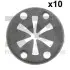 Фото Шайба фіксуюча (к-кт 5шт) VW Caddy II/III/Crafter 30-35/30-50/Golf II/III/IV/V/VI/Jetta II 80 Fischer Automotive One (FA1) (11-40111.10) зображення 1