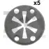 Фото Шайба фіксуюча (к-кт 5шт) VW Caddy II/III/Crafter 30-35/30-50/Golf II/III/IV/V/VI/Jetta II 80 Fischer Automotive One (FA1) (11401115) зображення 1