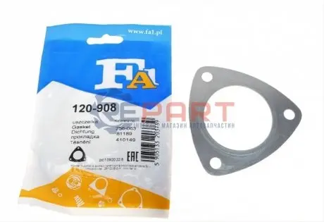 Прокладка труби вихлопної Opel Combo 1.6/1.7 CDTI 01 Fischer Automotive One (FA1) 120-908 Купити в Україні