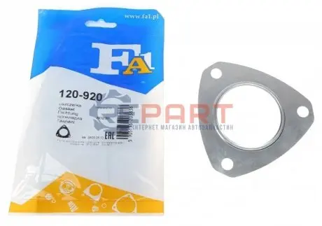 Прокладка труби вихлопної Opel Astra 1.2 16V 98-00 Fischer Automotive One (FA1) 120-920 Купити в Україні