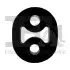 Фото FISCHER OPEL крепление глушителя Astra H 04- (мат. EPDM) Fischer Automotive One (FA1) (123-735) изображение 1