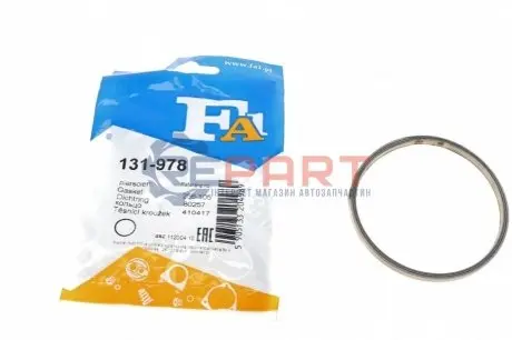 Прокладка труби вихлопної Ford Transit Connect 1.8 16V 02-13 (78x85x5) (кільце) Fischer Automotive One (FA1) 131-978 Купити в Україні