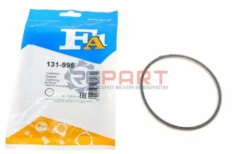Прокладка труби вихлопної Ford Transit Connect 1.6 EcoBoost 11-14 (95.5x104.5x5) (кільце) Fischer Automotive One (FA1) 131-995 Купити в Україні