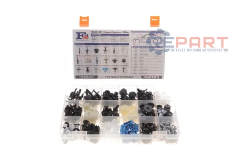 Набор клипс крепление (18 видов) BMW 3 (G20) 18-22 Fischer Automotive One (FA1) 185.034.001