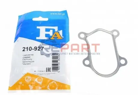 Фото Прокладка труби вихлопної Citroen Jumper/Peugeot Boxer 2.8 HDi/Fiat Ducato 2.8 JTD 96-06 Fischer Automotive One (FA1) (210-927) зображення 1