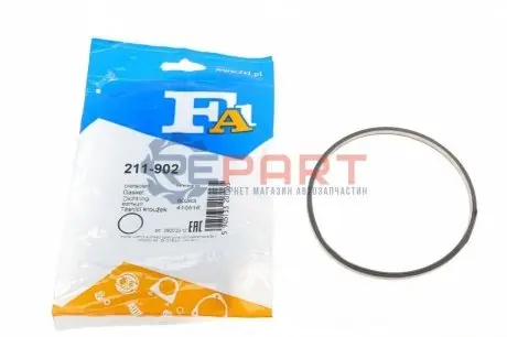 Фото Прокладка труби вихлопної Citroen Berlingo/Peugeot Partner 1.6 16V 00-11 (102x109x5.5) (кільце) Fischer Automotive One (FA1) (211-902) зображення 1