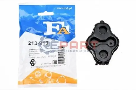 Гумка глушника Citroen C4/Peugeot 307 1.4 16V/2.0 HDi 00-11 Fischer Automotive One (FA1) 213-913 Купити в Україні