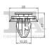 Кліпса кріплення обшивки (к-кт 5 шт) Citroen Jumper/Peugeot Boxer/Fiat Ducato 01-06 Fischer Automotive One (FA1) 21-40012.5 (фото 2)