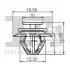 Фото Кліпса кріплення обшивки (к-кт 5шт) Citroen/Renault/Peugeot/Alfa Romeo Fischer Automotive One (FA1) (21-40021.10) зображення 2