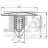 Фото Кліпса кріплення підкрила (к-кт 5шт) Renault Trafic/Kangoo/Megane/Clio/Master 80- Dacia Logan/Sandero 04 Fischer Automotive One (FA1) (22-10004.10) зображення 2