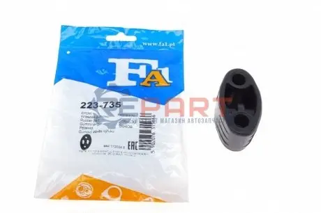 Гумка глушника Dacia Logan/Sandero 04- (задня) Fischer Automotive One (FA1) 223-735 Купити в Україні