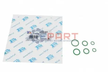 Фото Прокладка компресора кондиціонера ущільнююча Renault Clio III/IV 05-/Dokker 12- (К-кт) Fischer Automotive One (FA1) (3418001) зображення 1