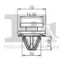 Фото Кліпса кріплення обшивки дверей (к-кт 5шт) Renault/Opel/Fiat/Land Rover Fischer Automotive One (FA1) (41400035) зображення 2
