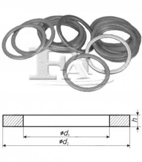 Ущільнююче кільце, резьбовая пр. Fischer Automotive One (FA1) 464.310.100