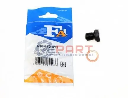 Болт зливу оливи VW Caddy/T4 -03 (M14x1.5) Fischer Automotive One (FA1) 518.472.011 Купити в Україні