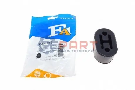 Гумка глушника Hyundai i30 1.4/1.6 CRDi 07-16/Mitsubishi Pajero 3.2 DI-D 00- Fischer Automotive One (FA1) 743-711 Купити в Україні