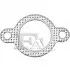 Прокладка вихлопної системи Fischer Automotive One (FA1) (760905) зображення 1