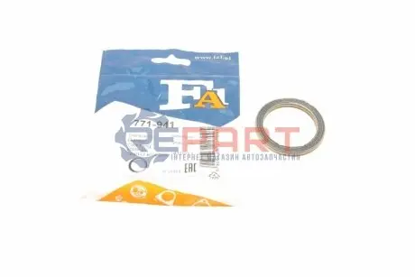Прокладка труби вихлопної Toyota Hilux/Land Cruiser -98 (41x53x6) (кільце) Fischer Automotive One (FA1) 771-941 Купити в Україні