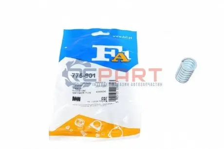Пружина труби вихлопної Renault Kangoo 1.5 dCi/1.6 16V 05- Fischer Automotive One (FA1) 775-901 Купити в Україні