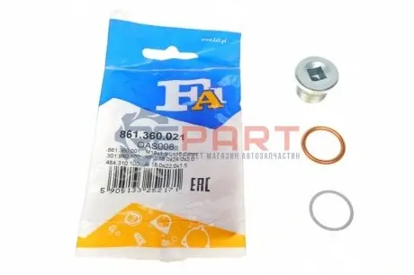 Фото Пробка піддону масляного M18x1.5 L=15 Fischer Automotive One (FA1) (861.360.021) зображення 1