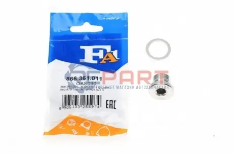 Болт зливу оливи + шайба Porsche Cayenne 02- (M18x1.5) Fischer Automotive One (FA1) 866.361.011 Купити в Україні
