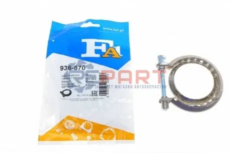 Хомут глушника Citroen Jumpy/Fiat Scudo/Peugeot Expert 1.6/2.0 HDi 07- Fischer Automotive One (FA1) 936870 Купити в Україні