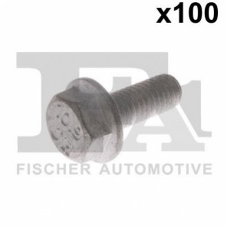 Болт с шестигранной головкой из черного металла Fischer Automotive One (FA1) 982-06-F16.100 (фото 1)