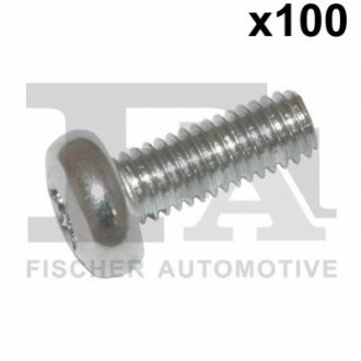 Болт з головкою системи TORX з чорного металу Fischer Automotive One (FA1) 982-T06-817.100 (фото 1)