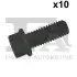 FISCHER BMW Винт Наружная «звездочка», Двенадцатигранник M8x1,25*20 Fischer Automotive One (FA1) (982-T08-121.10) изображение 1