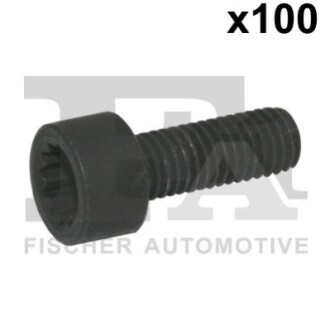 Болт с головкой системы TORX из черного металла Fischer Automotive One (FA1) 982-T08-222.100 (фото 1)