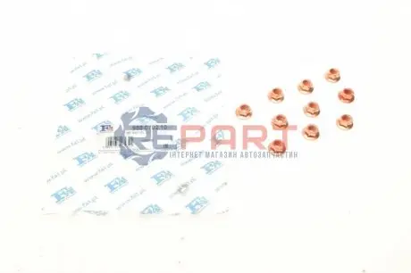 Гайка (M7x1.0) c буртиком самоконтрольна (к-кт 10шт) (SW11) Fischer Automotive One (FA1) 988-0702.10 Купити в Україні