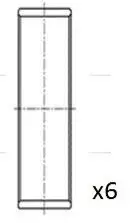 Вкладыши шатунные Ford Transit Connect 1.0 EcoBoost 13- (STD) Fischer Automotive One (FA1) BB2018STD