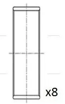 Вкладиші шатуннi 0.25 Ford Tranzit 2.0DTI / 2.4DTI 00- Fischer Automotive One (FA1) BB2025-025 Купити в Україні