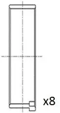 Вкладыши шатунные VW Caddy II/T4/T5 1.9 TDI 94-09 (STD) Fischer Automotive One (FA1) BB2031STD