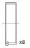 Вкладыши шатунные Dacia Logan 1,4/Renault Clio I-II,Kangoo,Megane 1.2/1.3/1.4 810/C1G/C1J/C2J Fischer Automotive One (FA1) (BB2039STD) изображение 1