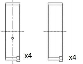 Вкладыши шатунные Citroen Berlingo/Peugeot Partner 1.4 96-11 (STD) Fischer Automotive One (FA1) BB2045STD