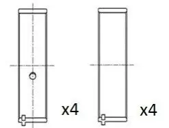 Вкладиши шатунні Opel 1,6-1,7d/1,8-2,0B 85 Fischer Automotive One (FA1) BB2050STD
