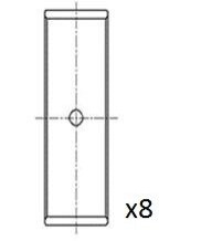 Вкладыши шатунные Audi A2/VW Polo/Caddy 1.3-1.8 96-04 (+0.25) Fischer Automotive One (FA1) BB2063STD (фото 1)