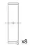 Вкладыши шатунные VW Caddy I/II 1.6/1.8 -97/T4/T5 2.0 90-15 (+0.25) Fischer Automotive One (FA1) (BB2064025) изображение 1