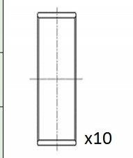 Вкладиші шатунні VW Crafter/T5 2.5 TDI 03-11 (+0.25) Fischer Automotive One (FA1) BB2073025