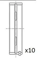 Вкладыши коренные STD Fiat Bravo/Alfa Romeo 145/146/156 1,9 JTD 97- Fischer Automotive One (FA1) BM1025STD