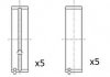 Вкладыши коренные Psa 1.8D/1.9D/2.0 XUD7/XUD9/XU10/DW8/DW10 Fischer Automotive One (FA1) BM1038STD (фото 1)