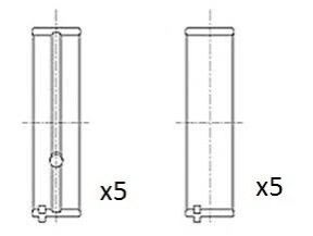 Вкладыши коренные Psa 1.8D/1.9D/2.0 XUD7/XUD9/XU10/DW8/DW10 Fischer Automotive One (FA1) BM1038STD (фото 1)